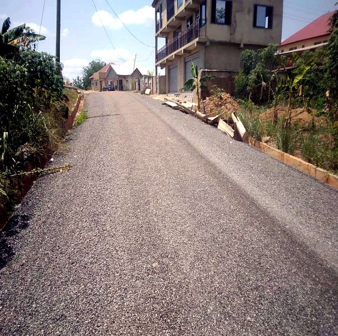 Rehabilitated urban road